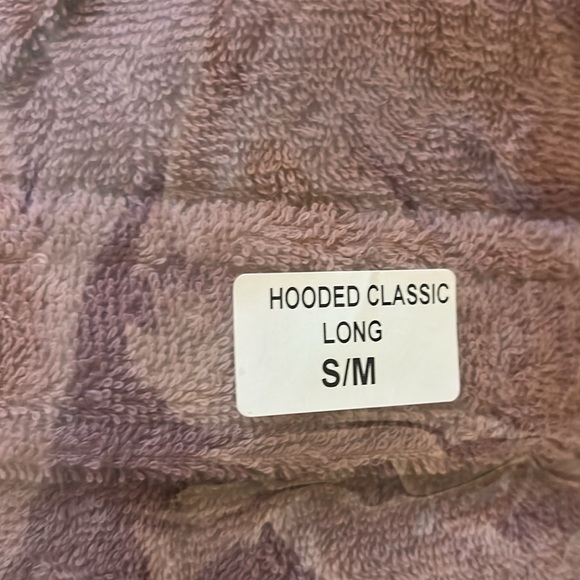 NWT Ares Hooded Classic Robe size s/m plum - Picture 3 of 6
